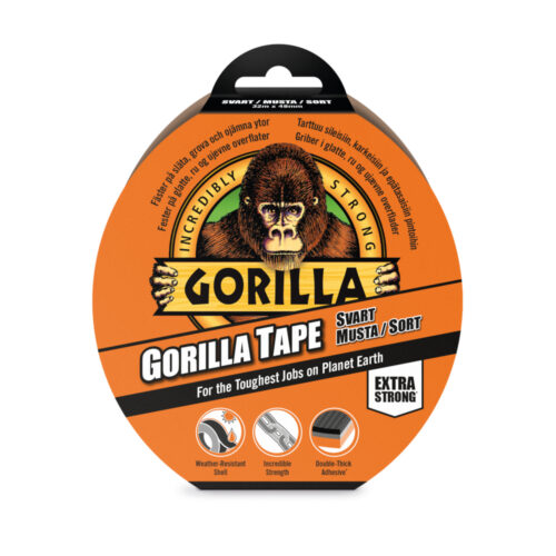 GORILLA EXTRA STERK TEKSTILTAPE SVART 48MMX32M
