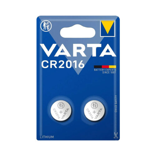 VARTA CR2016 3V LITIUM 2PK KNAPPEBATTERI