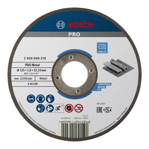 BOSCH A46SBF 125X1.6X22.23 NAV PRO METAL KAPPESKIVE