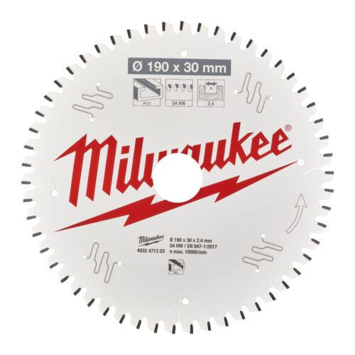 MILWAUKEE SIRKELSAGBLAD KAPP/GJ.