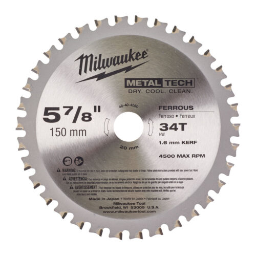 MILWAUKEE SIRKELSAGBLAD M150/20/34T