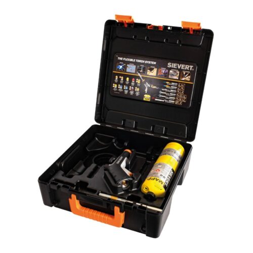 SIEVERT BRENNERSETT POWERJET I KOFFERT MED 1 MAPP US 1"