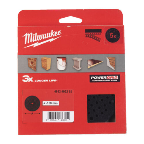 MILWAUKEE PAD SAVER 150 MM 5PK