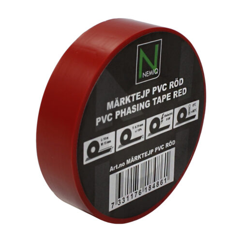 NEMIQ ISOLASJONSTAPE RØD 15MM 10M