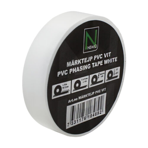 NEMIQ ISOLASJONSTAPE HVIT 15MM 10M