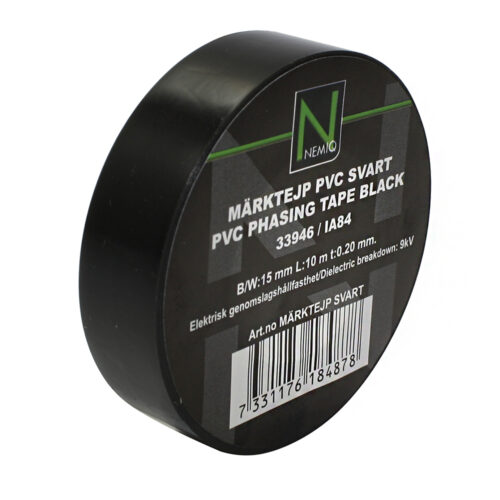 NEMIQ ISOLASJONSTAPE SORT 15MM 10M