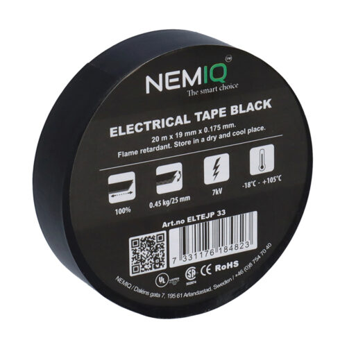 NEMIQ ELEKTRIKERTAPE SORT 19MM 20M