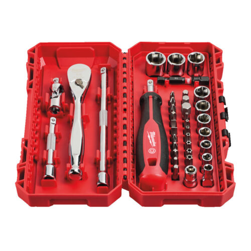 MILWAUKEE BITSSETT MED SKRALLE 1/4'' 38P