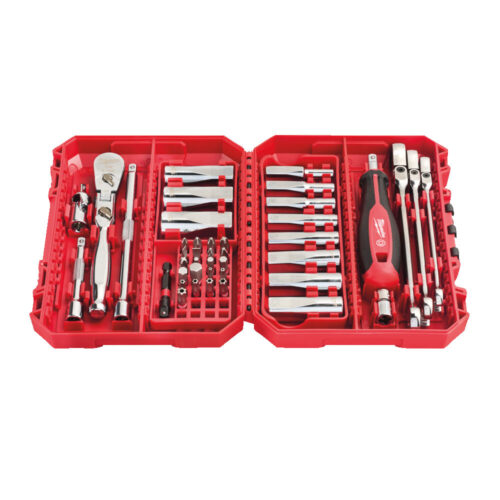 MILWAUKEE BITSSETT MED SKRALLE 1/4'' 42P