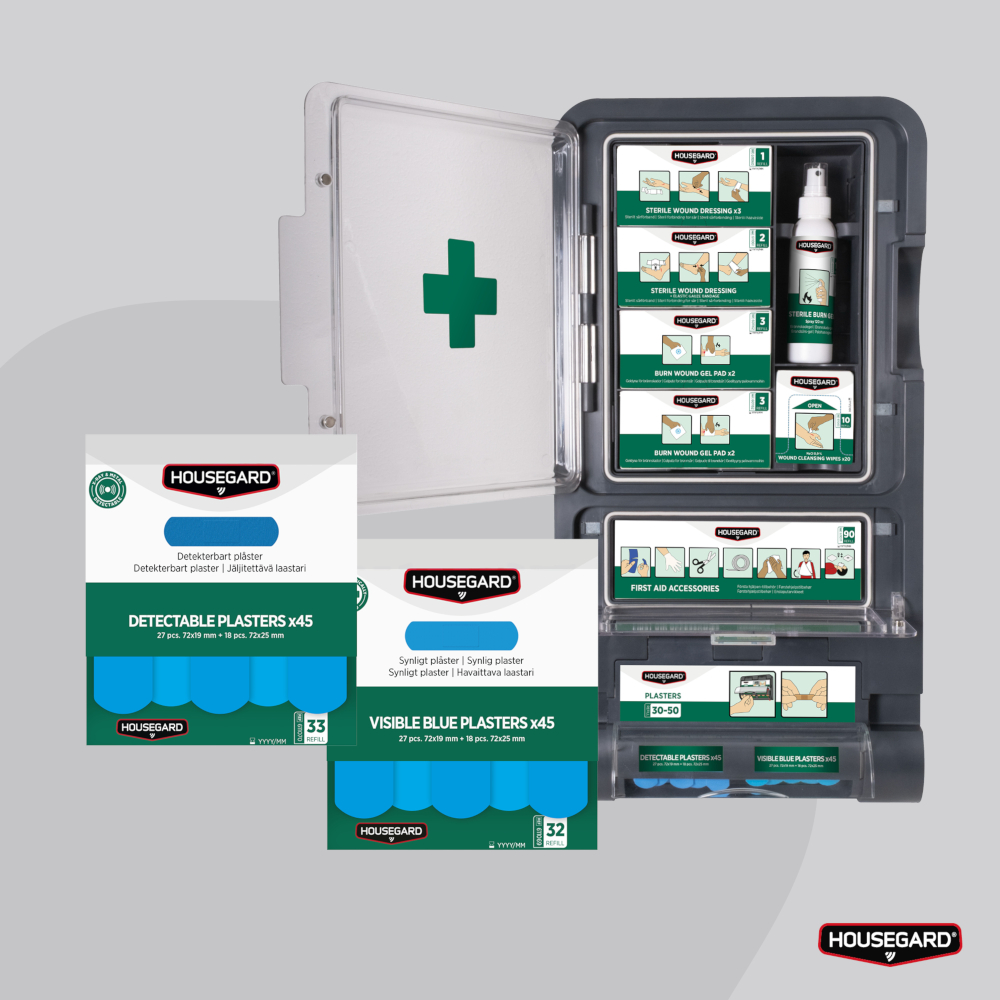HOUSEGARD SYNLIGE BLÅ PLASTER (2X45 STK) - Bilde 6