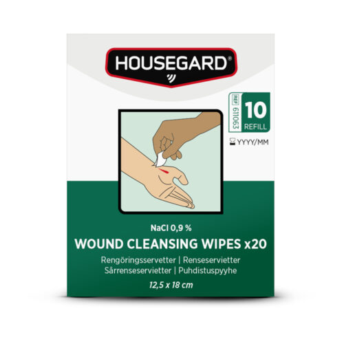HOUSEGARD SÅRVASK NACL 0.9% (20-PAKNING)