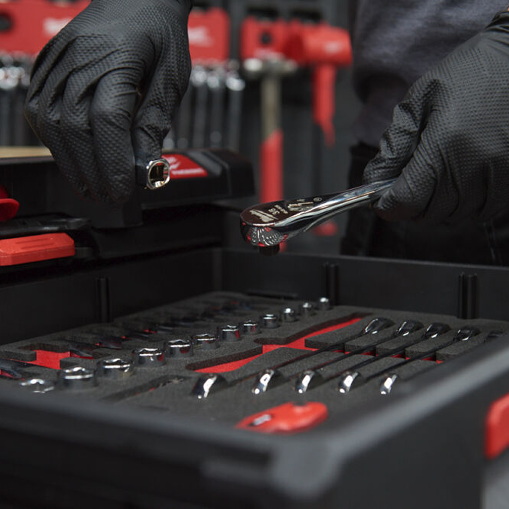 MILWAUKEE NITRIL HANSKE SORT 50P - Bilde 6