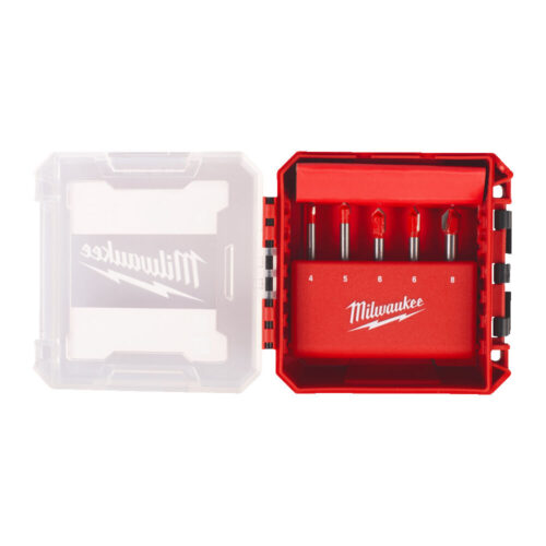 MIWAUKEE GLAS- OG KAKKELBORSETT 5P