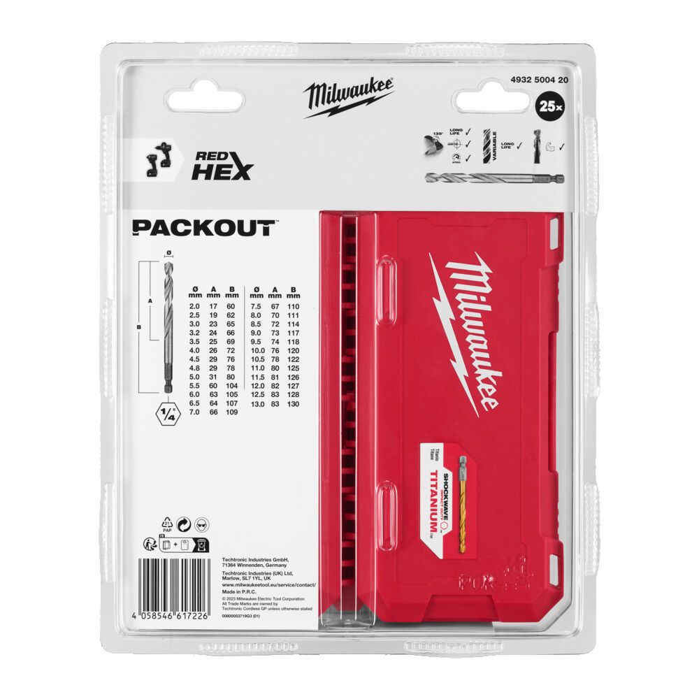 MILWAUKEE METALLBORSETT HSSG-TIN POF 25P - Bilde 4