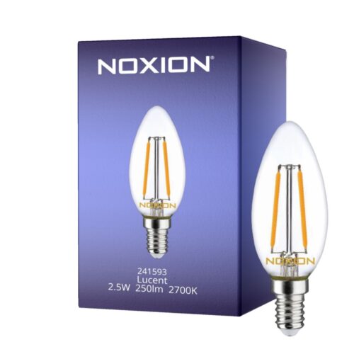 NOXION LUCENT FILAMENT LED MIGNON E14 KLAR 2.5W 250LM 827