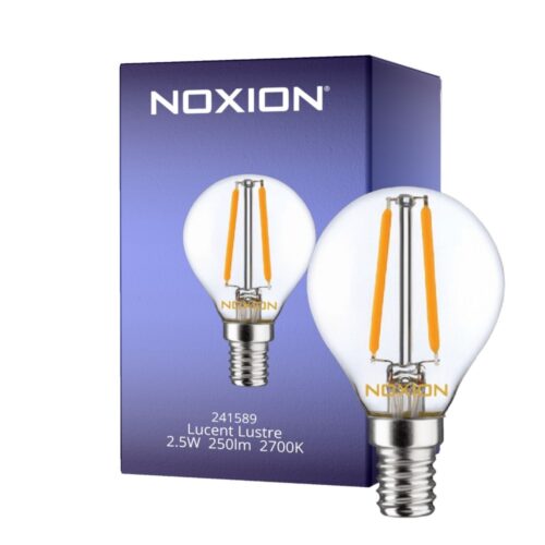 NOXION LUCENT FILAMENT LED LUSTRE P45 E14 2.5W 250LM 2700K