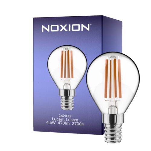 NOXION LUCENT FILAMENT LED LUSTRE P45 E14 4.5W 470LM 2700K