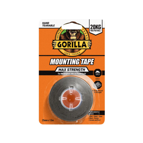 GORILLA MONTERINGSTAPE 25MMX1,5M MAX STRENGTH