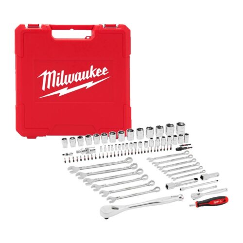 MILWAUKEE MEKANIKERSETT 87 DELER 1/4" & 1/2"'