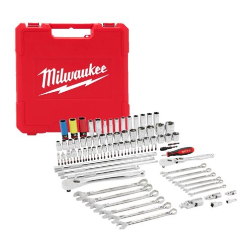 MILWAUKEE MEKANIKERSETT 108 DEL 1/4" 3/8" & 1/2'