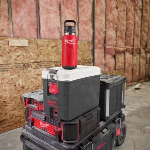 MILWAUKEE TERMOFLASKE 1065ML RED PACKOUT STOR ÅPNING