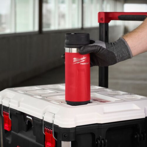 MILWAUKEE TERMOFLASKE 532ML RED PACKOUT DRIKKELOKK
