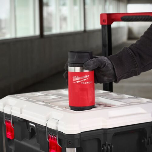 MILWAUKEE TERMOKOPP 355ML RED PACKOUT DRIKKELOKK