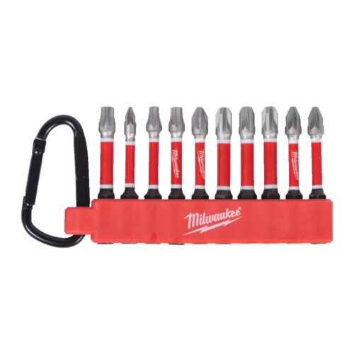MILWAUKEE S/BIT SHW KARABINER BITSSETT 10PC