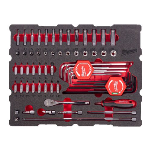 MILWAUKEE SKRALLE-PIPESETT 1/4" 68 DEL PACKOUT SKUMINNLEGG