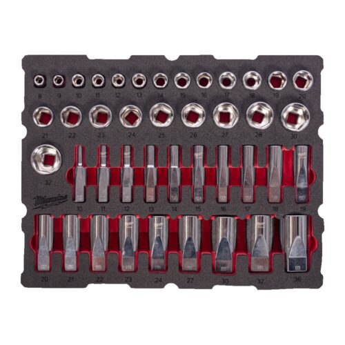 MILWAUKEE SKRALLESETT 1/2" 42 DEL PACKOUT SKUMINNLEGG