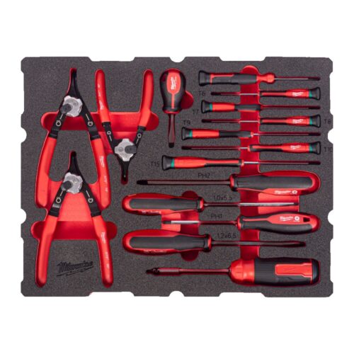 MILWAUKEE SKRUTREKKERSETT 44 DEL PACKOUT SKUMINNLEGG